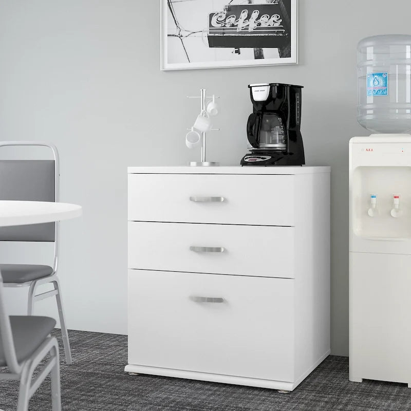 Floor Storage Cabinet with Drawers