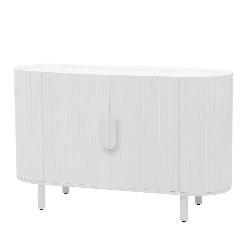 Sideboard mit geschwungenem Design im Light-Luxury-Stil und verstellbaren Einlegeböden