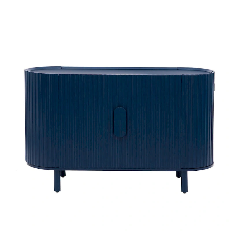 Sideboard mit geschwungenem Design im Light-Luxury-Stil und verstellbaren Einlegeböden