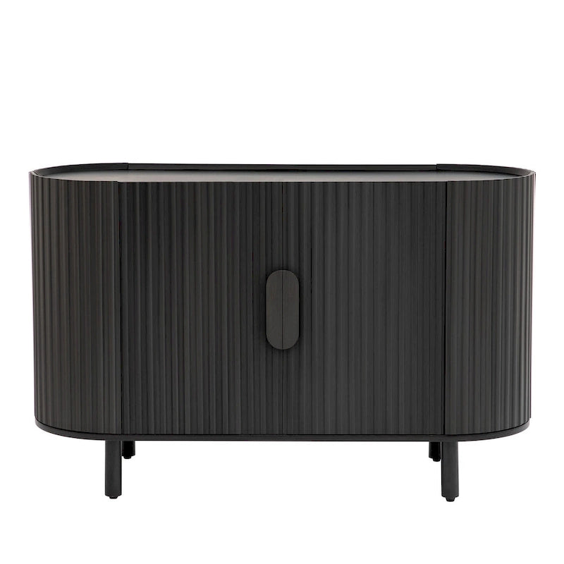 Sideboard mit geschwungenem Design im Light-Luxury-Stil und verstellbaren Einlegeböden