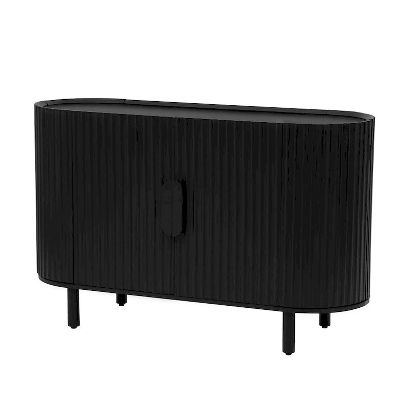 Sideboard mit geschwungenem Design im Light-Luxury-Stil und verstellbaren Einlegeböden