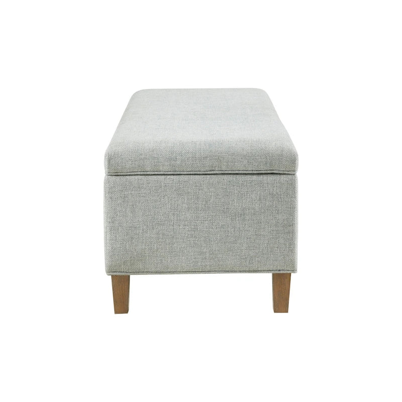 Blue Soft Close Upholstered Storage Bench