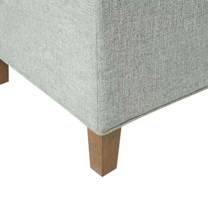 Blue Soft Close Upholstered Storage Bench