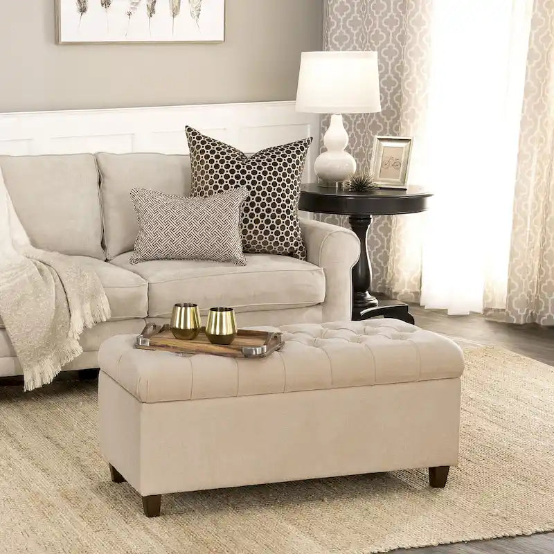 Tufted Storage Bench