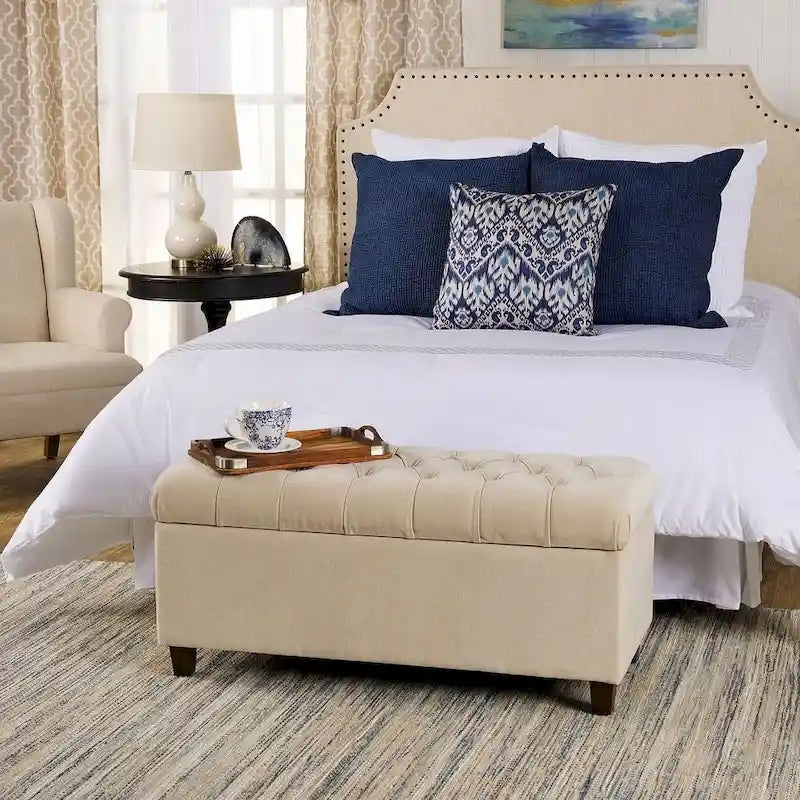 Tufted Storage Bench