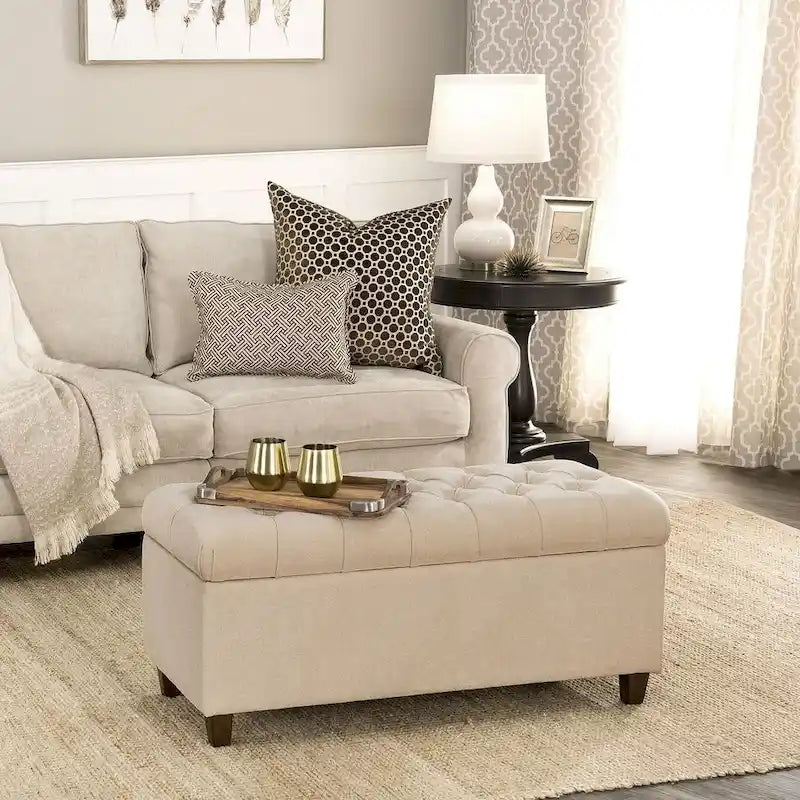 Tufted Storage Bench