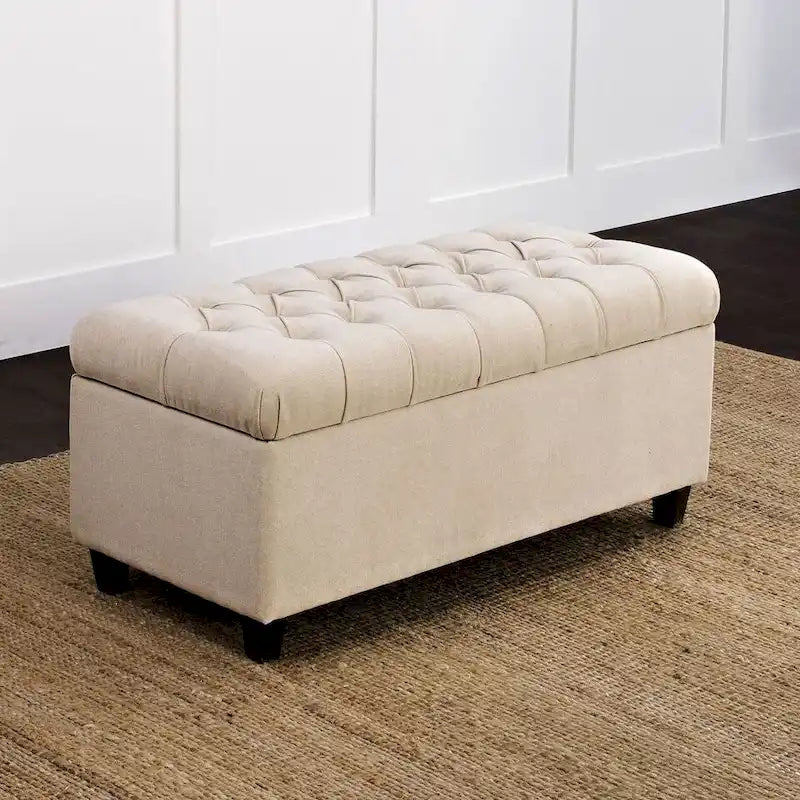 Tufted Storage Bench