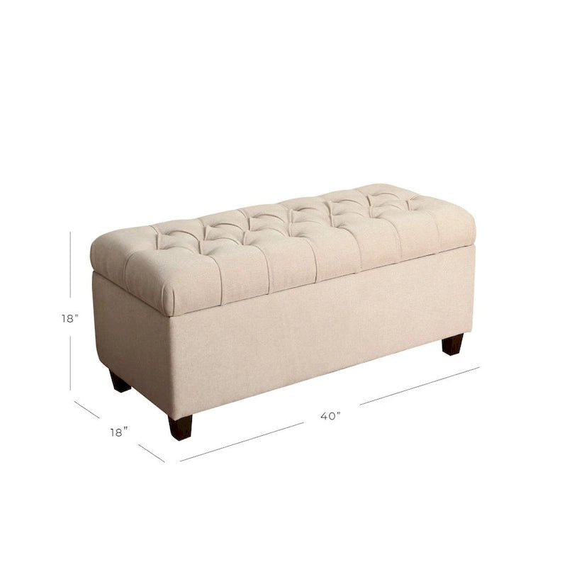 Tufted Storage Bench