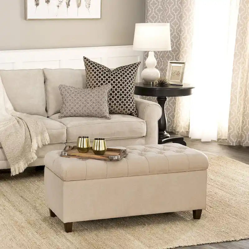Tufted Storage Bench
