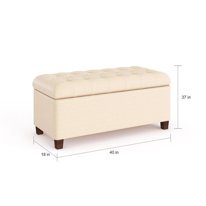 Tufted Storage Bench
