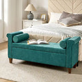 54.3" Wide Traditional Storage Bench with 2 Pillows