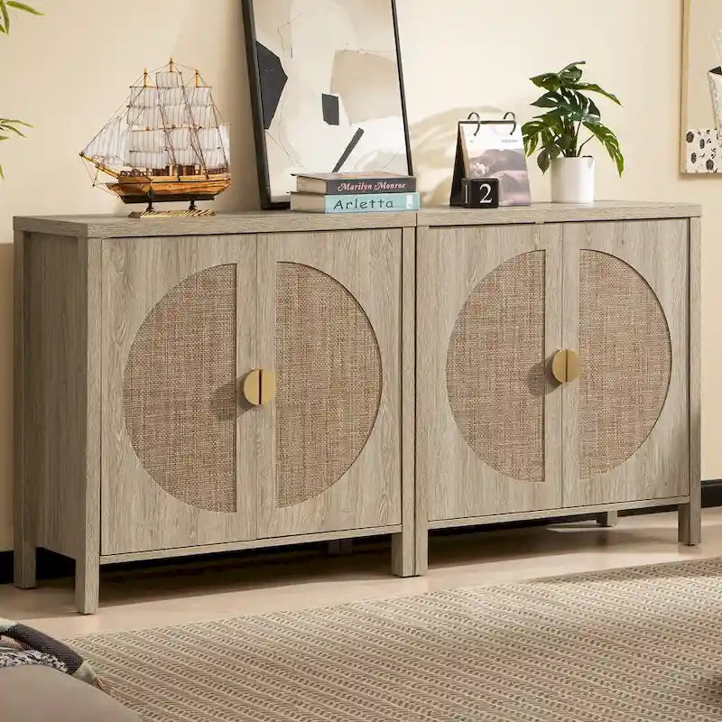 Rattan-Sideboard zur Aufbewahrung
