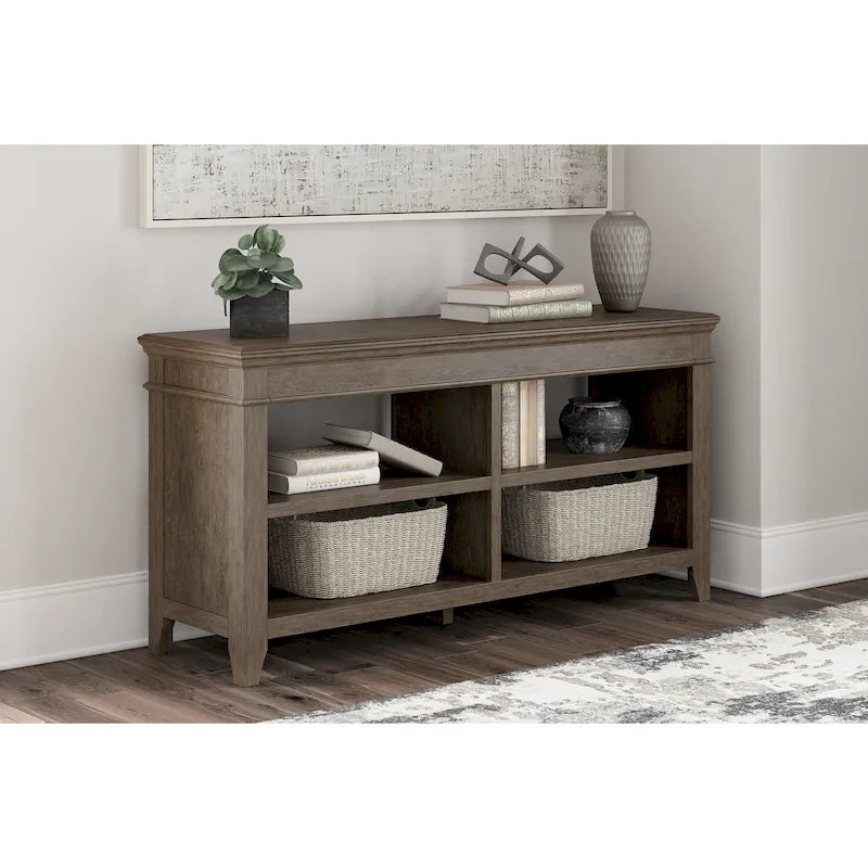 Home Office Credenza with Open Storage