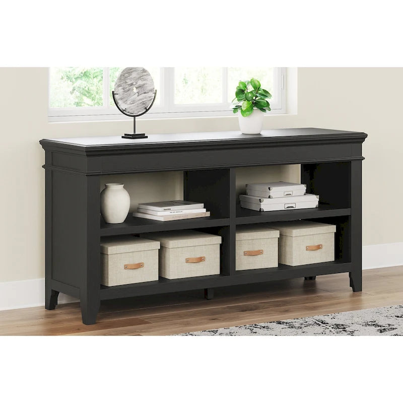 Home Office Credenza with Open Storage
