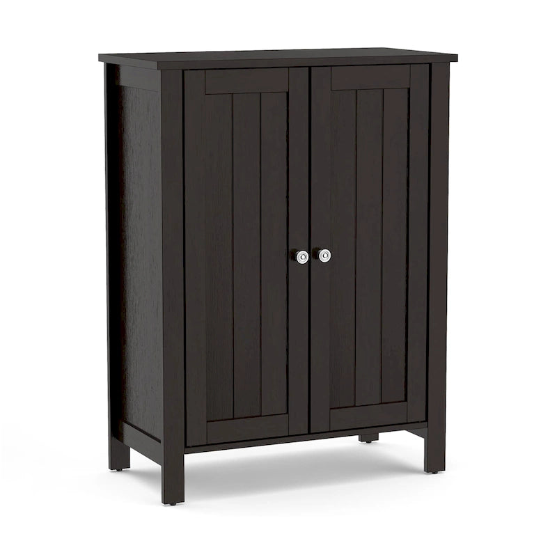 Bathroom Floor Cabinet with Double Doors