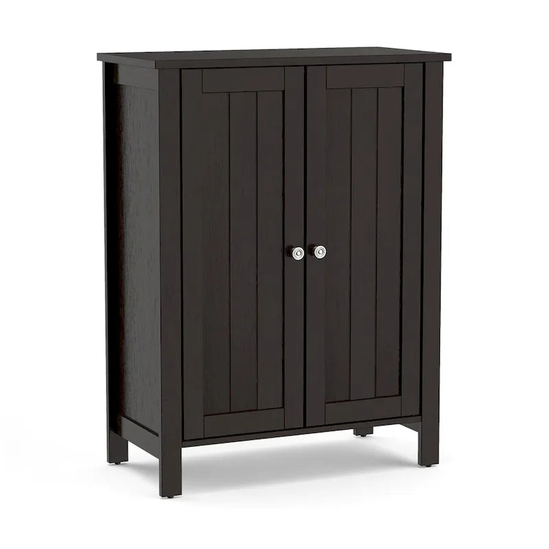 Bathroom Floor Cabinet with Double Doors