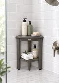 15in Tall Shower Shelf in Gray Finish