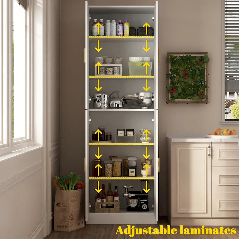 Buffet Storage Cabinet with Adjustable Shelves