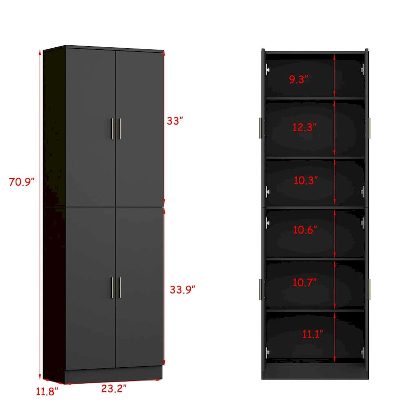 Buffet Storage Cabinet with Adjustable Shelves