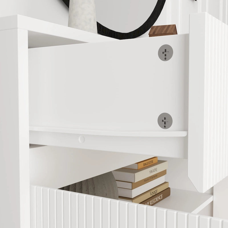 63W Bücherregal-Anrichte als Bodenschrank