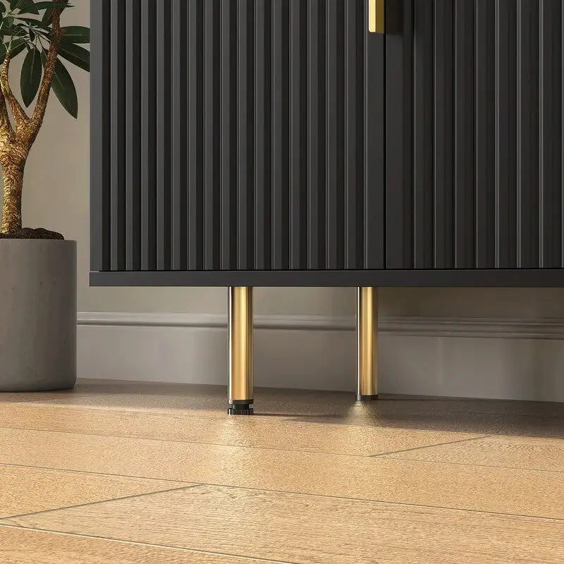 56.69W Modern Cabinet with Storage and Adjustable Shelves