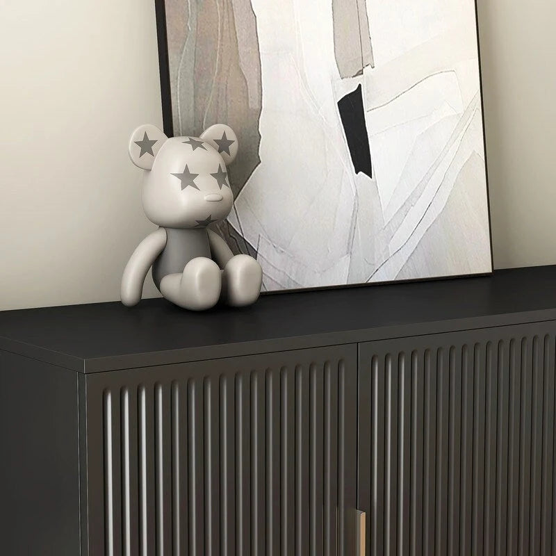 56.69W Modern Cabinet with Storage and Adjustable Shelves