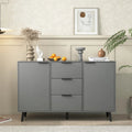 Sideboard-Buffetschrank mit Stauraum, 47.2" Küchenschrank mit 3 Schubladen und 2 Türen