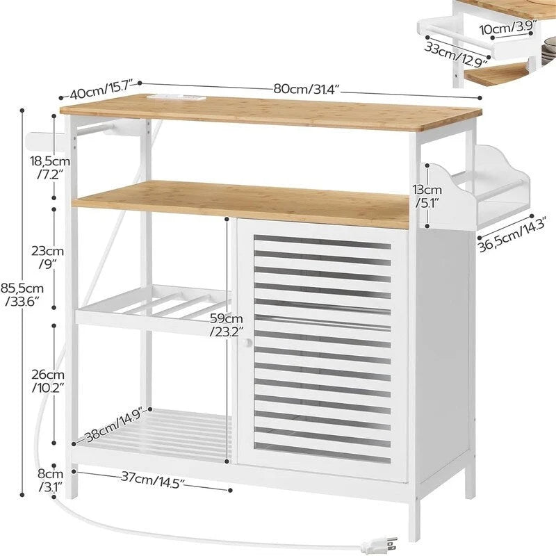 4-Tier Coffee Station and Microwave Stand