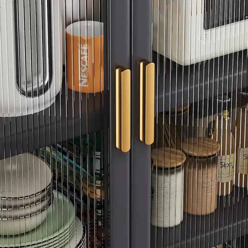 Kitchen Microwave Storage Cabinet with Wheels
