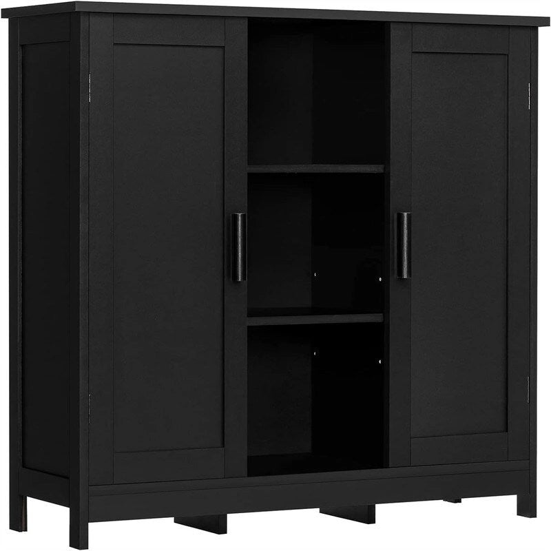 Storage Cabinet with 2 Doors and 4 Shelves