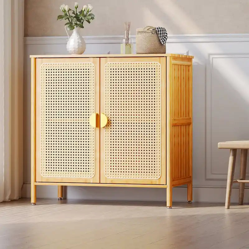 2-Door Buffet Sideboard Storage Cabinet - 31.9 in W x 16.1 in D x 31.1 in H