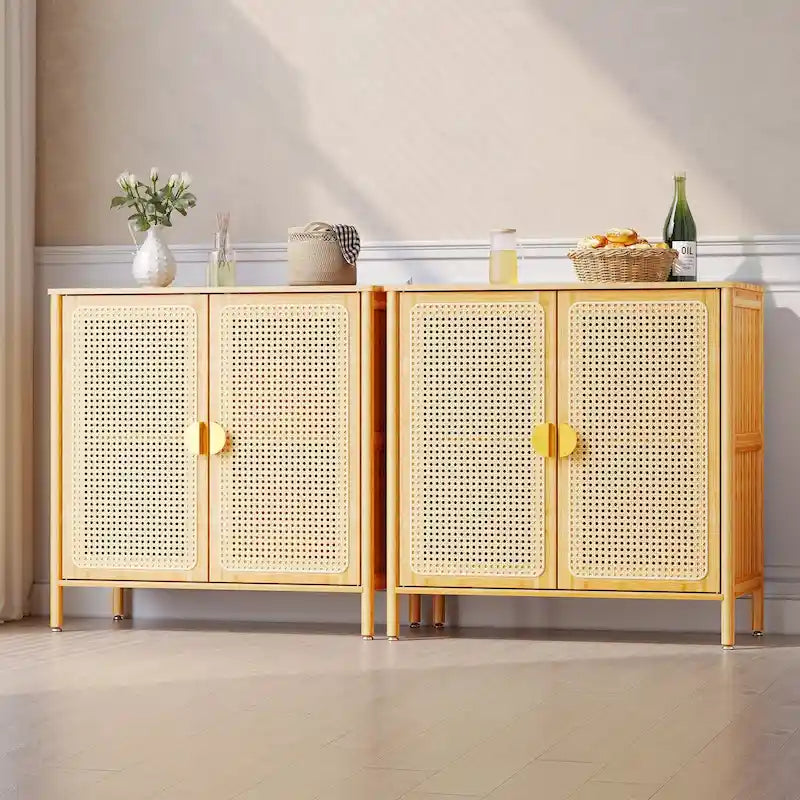 2-Door Buffet Sideboard Storage Cabinet - 31.9 in W x 16.1 in D x 31.1 in H