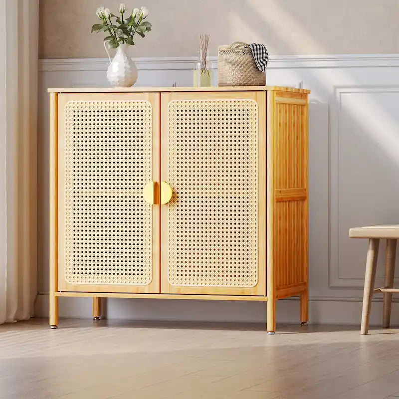 2-Door Buffet Sideboard Storage Cabinet - 31.9 in W x 16.1 in D x 31.1 in H