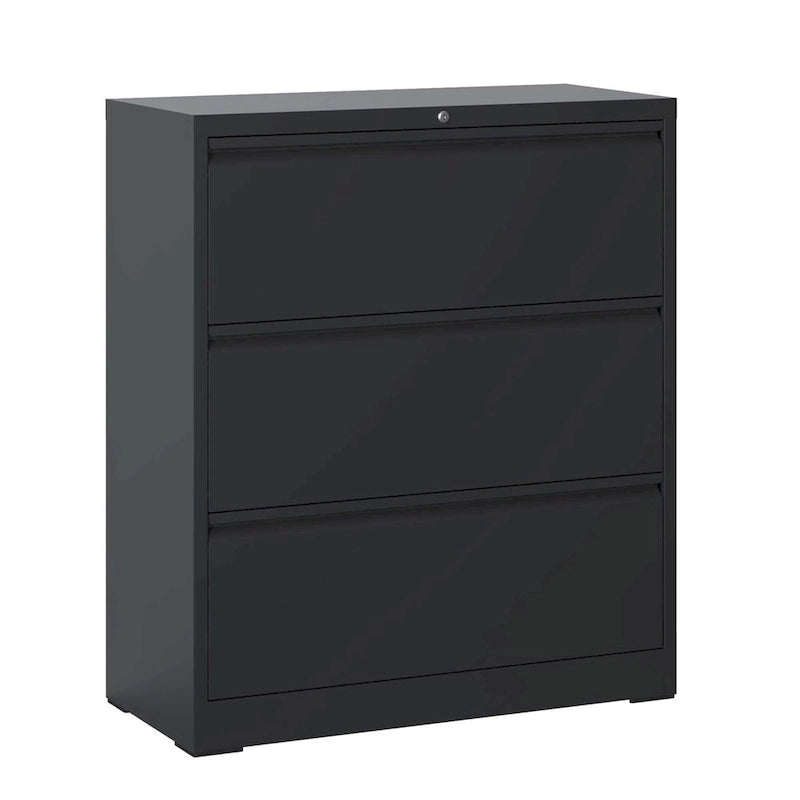 3-Drawer Metal Filing Cabinet with Lock