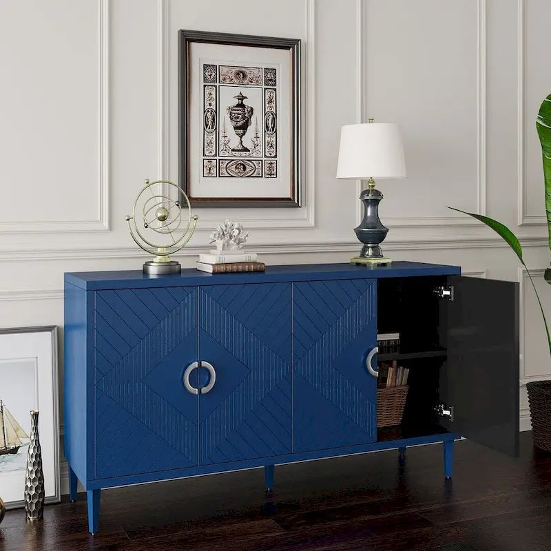 60-Inch-Sideboard mit 4 Türen und Stauraum