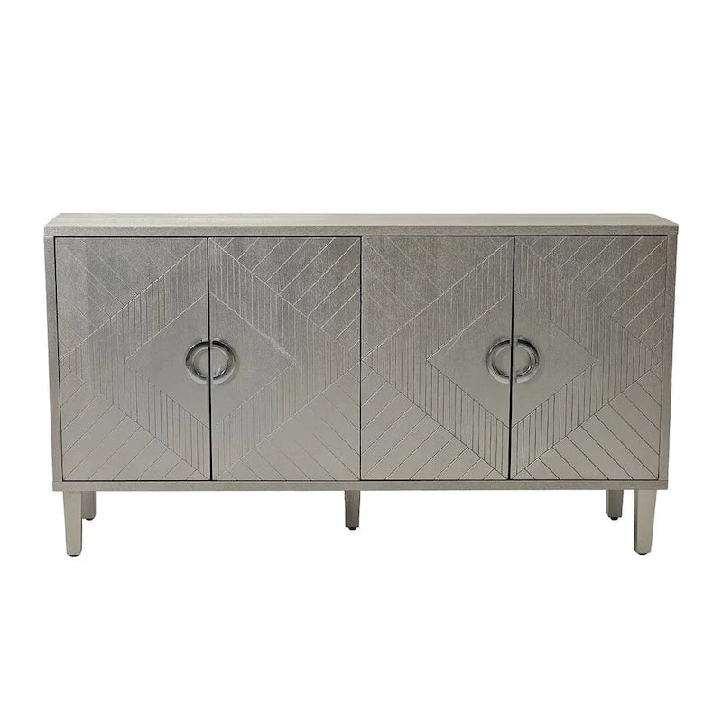 60-Inch-Sideboard mit 4 Türen und Stauraum