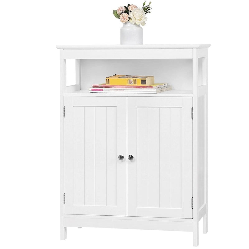 Bathroom Storage Cabinet with Adjustable Shelf Floor Rack