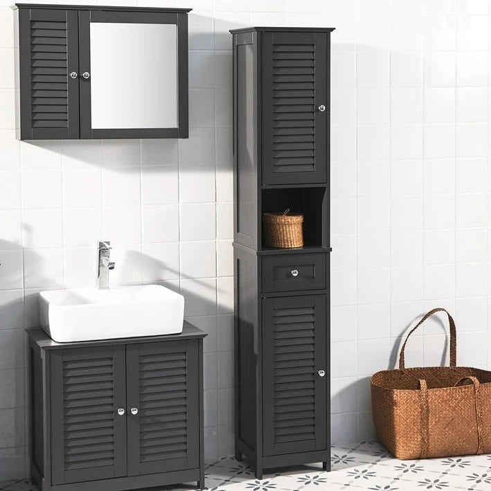 Bathroom Tall Cabinet Storage Shelf
