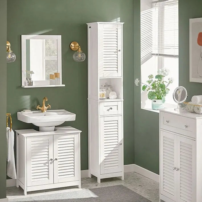 Bathroom Tall Cabinet Storage Shelf