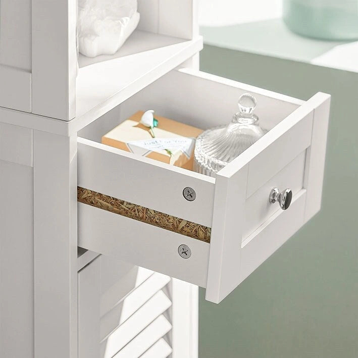 Bathroom Tall Cabinet Storage Shelf