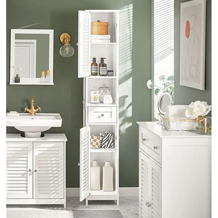 Bathroom Tall Cabinet Storage Shelf