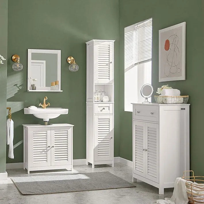 Bathroom Tall Cabinet Storage Shelf