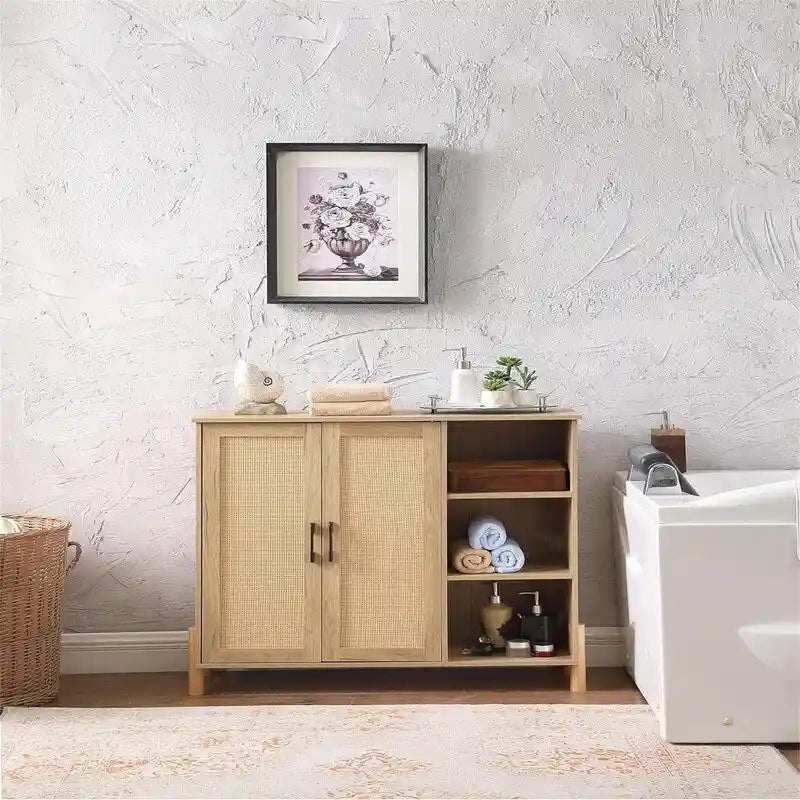 Freestanding Floor Cabinet 11.8D x 35.4W x 31.5H