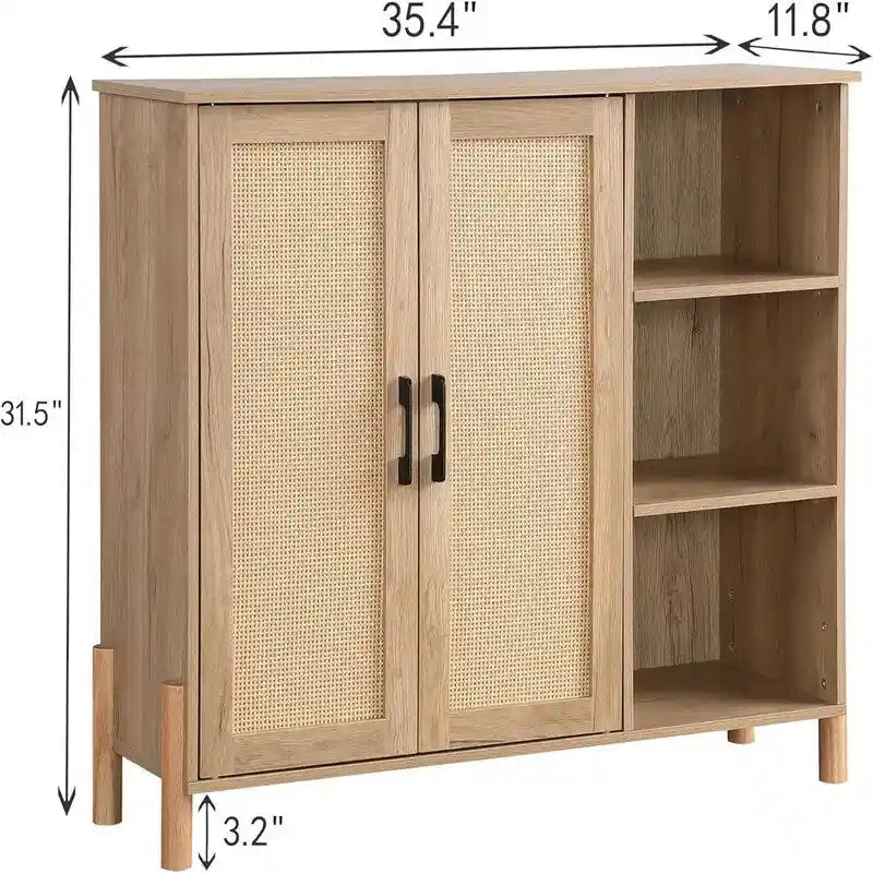 Freestanding Floor Cabinet 11.8D x 35.4W x 31.5H