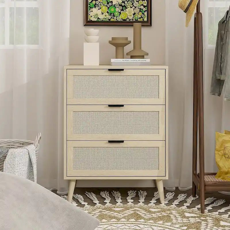 3 Drawer Cabinet Night Stand for Bedroom and Living Room