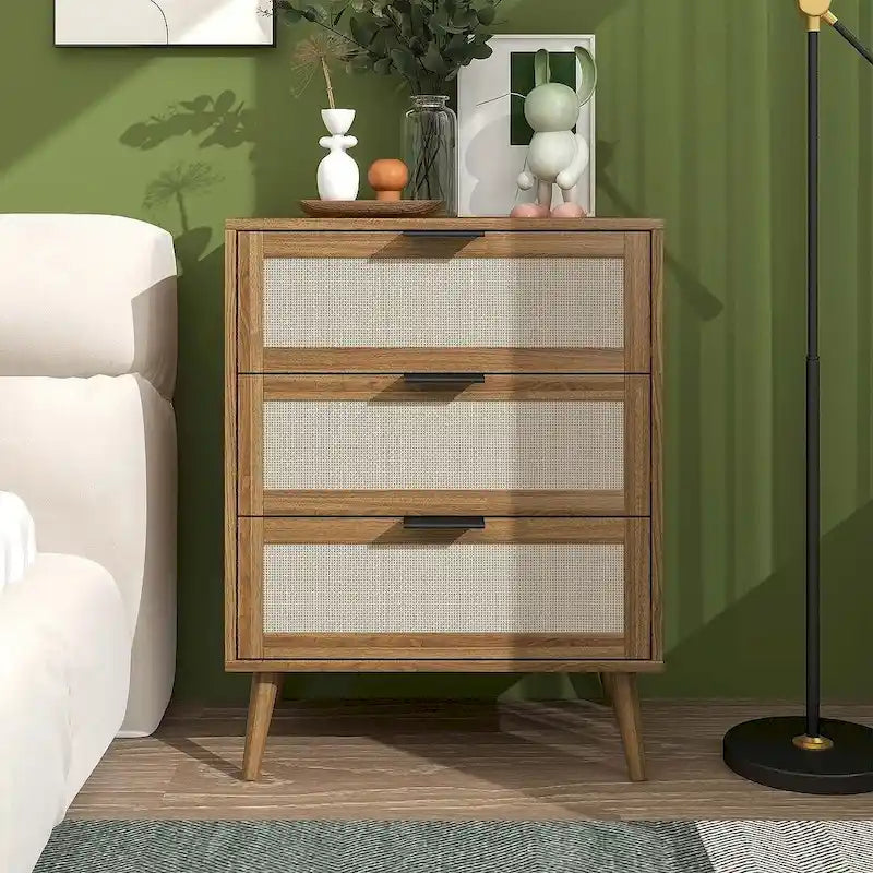 3 Drawer Cabinet Night Stand for Bedroom and Living Room