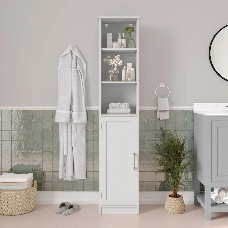 Colonne de rangement haute pour le linge