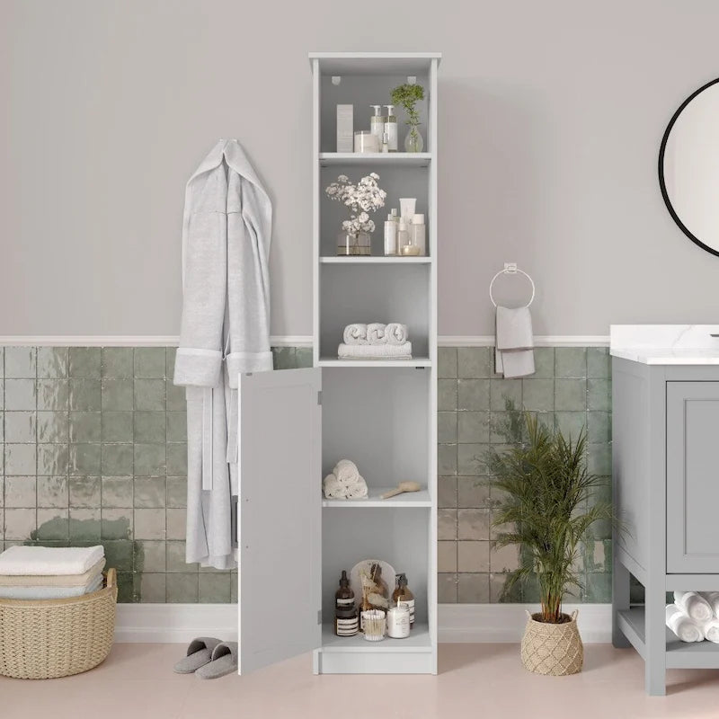 Colonne de rangement haute pour le linge