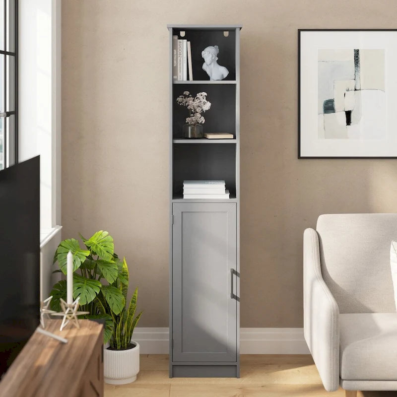Colonne de rangement haute pour le linge