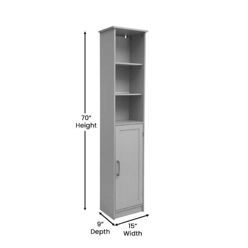 Colonne de rangement haute pour le linge